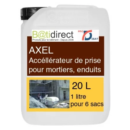 AXEL accélérateur de prise pour mortiers